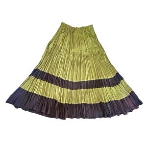 Hairston Roberson ROPA Vintage Western Tiered Broomstick Midi Skirt M Witchy